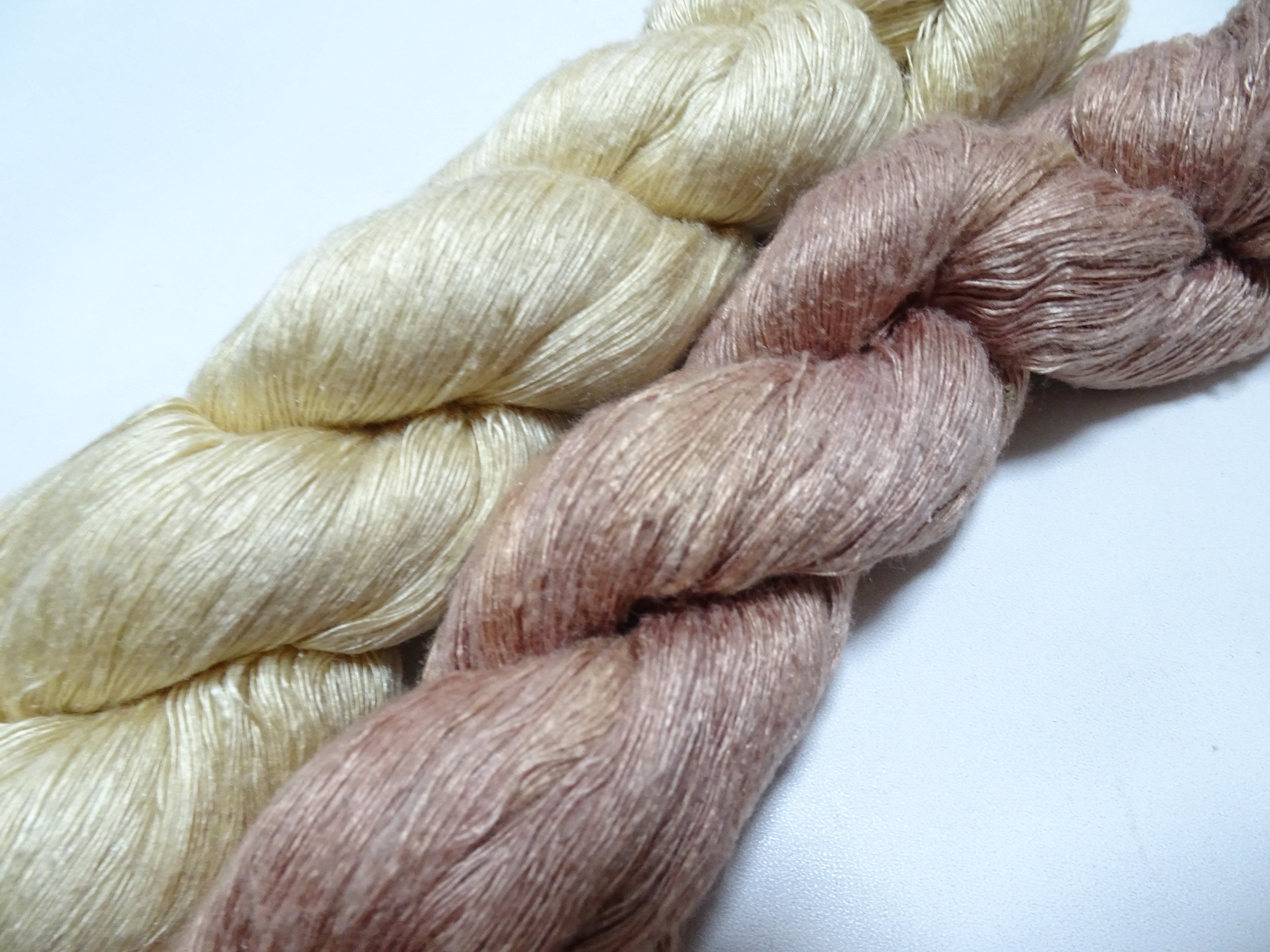 Japanese Vintage Mawata Tsumugi Fine Quality Silk Thread 2sets embroidery & Weave 17050