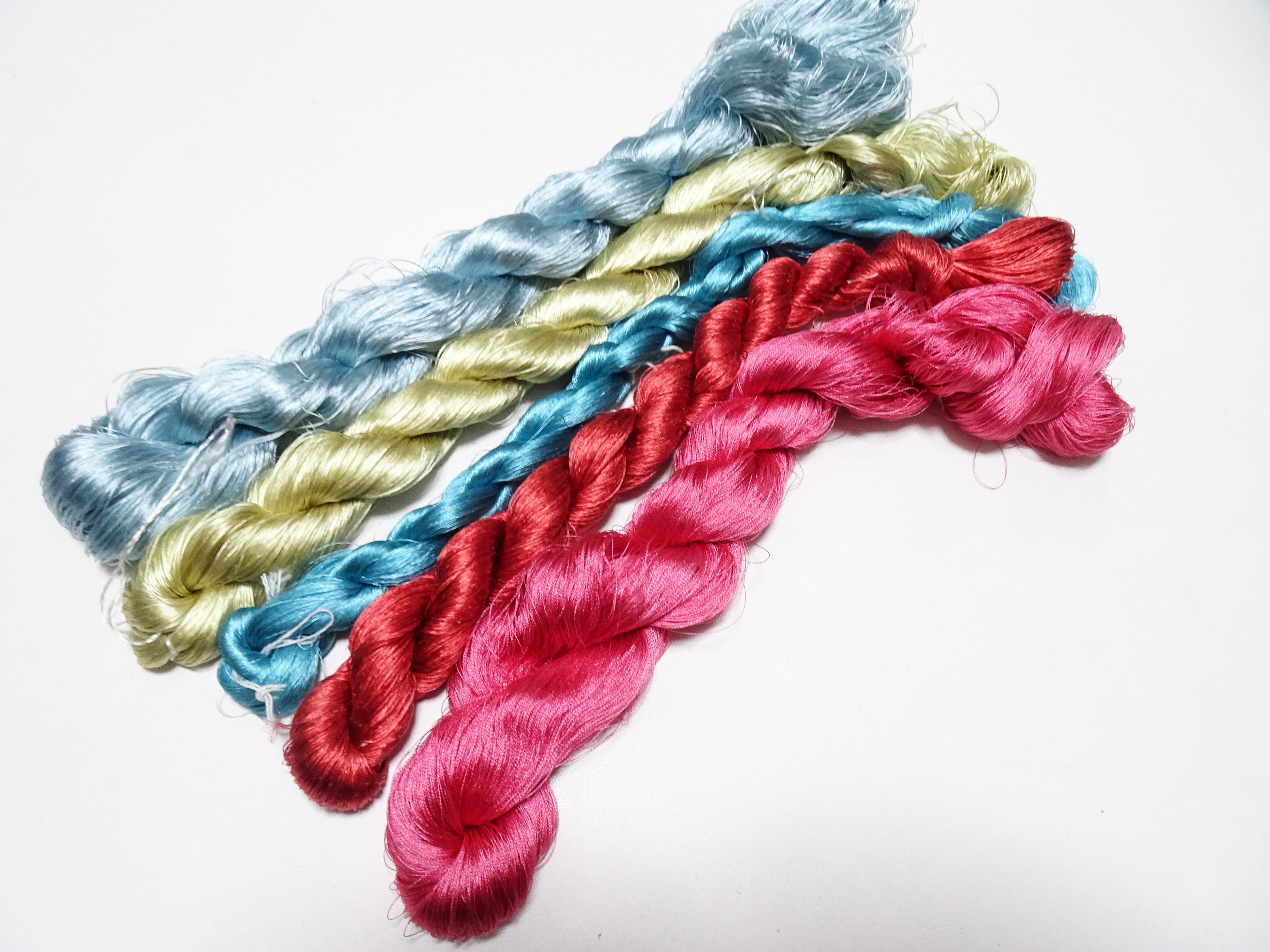 Japanese vintage silk thread 5sets embroidery 9031