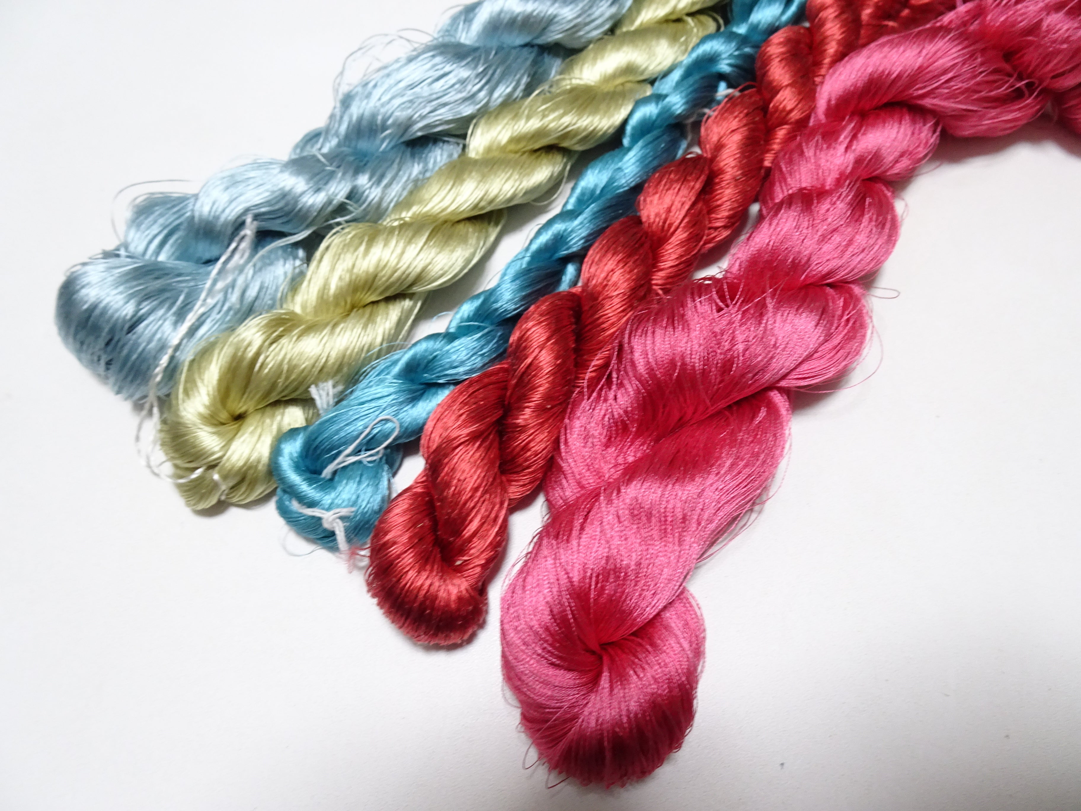 Japanese vintage silk thread 5sets embroidery 9031