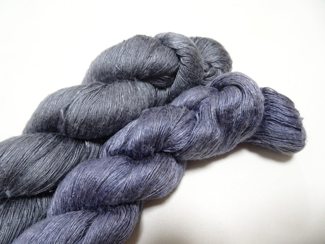 Japanese Vintage Mawata Tsumugi Fine Quality Silk Thread 2sets embroidery & Weave 17051