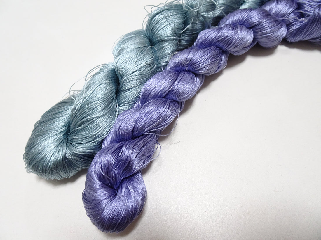 Japanese Vintage Twisted Silk Thread 2sets Embroidery 17227