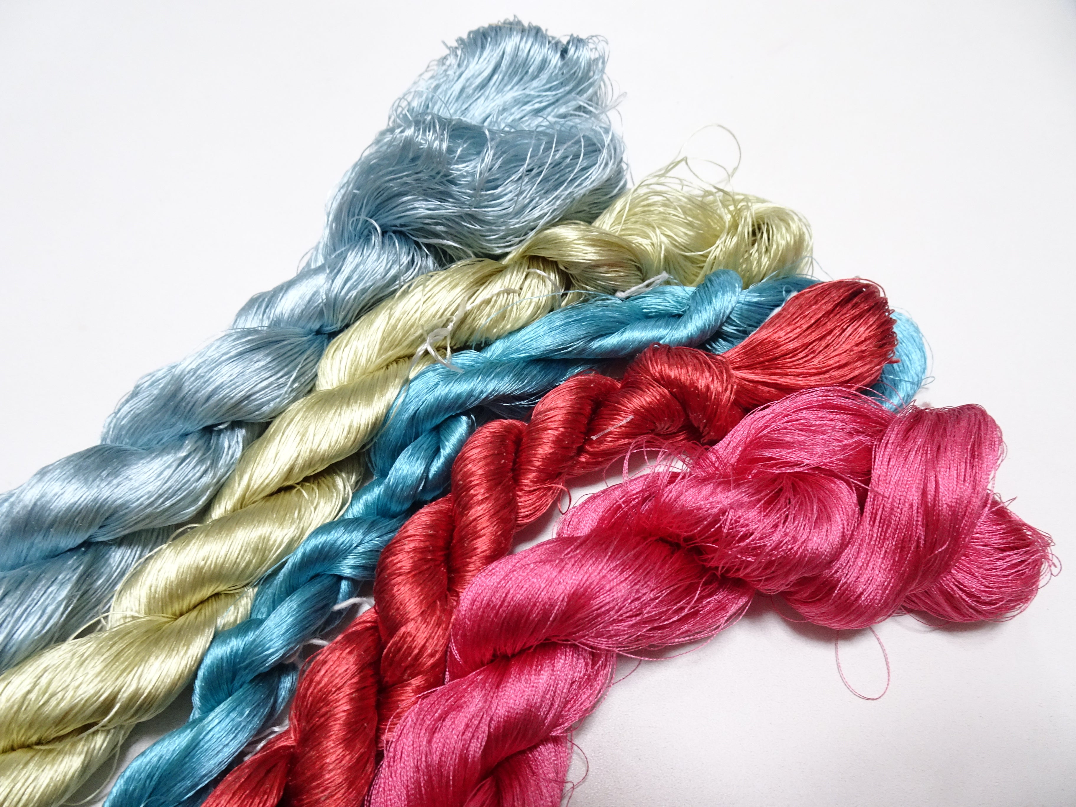 Japanese vintage silk thread 5sets embroidery 9031