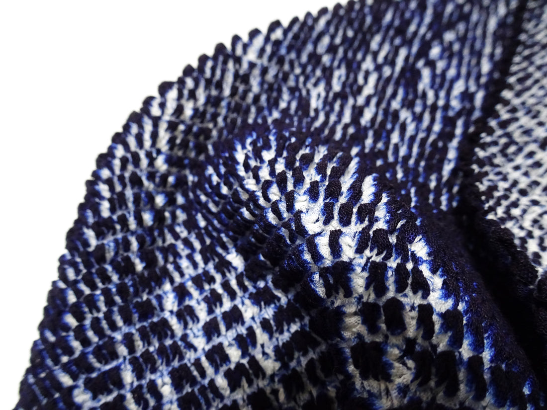 Japanese Vintage Cotton Bolt Arimatsu Narumi Shibori Indigo Dye 16013
