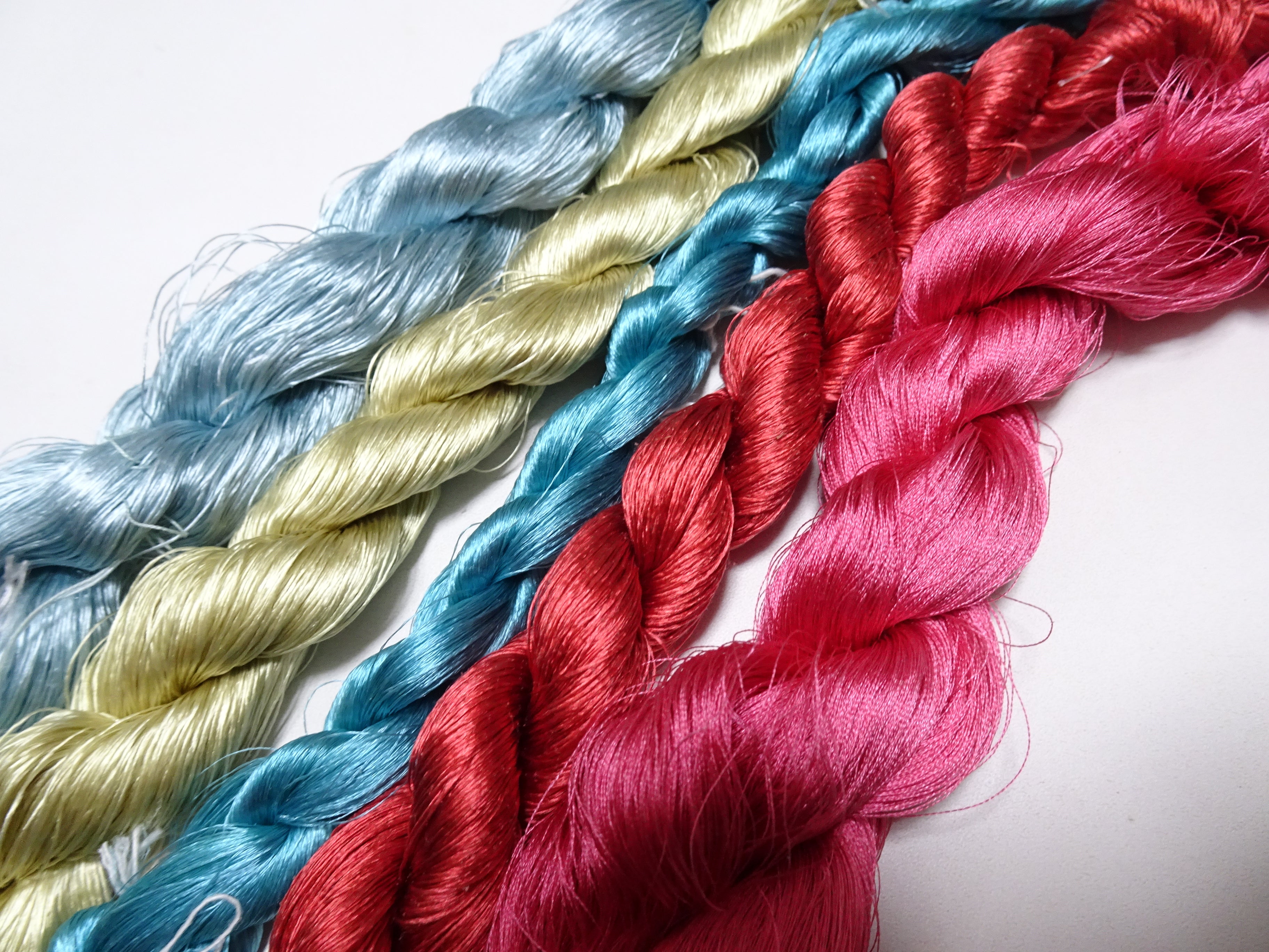 Japanese vintage silk thread 5sets embroidery 9031