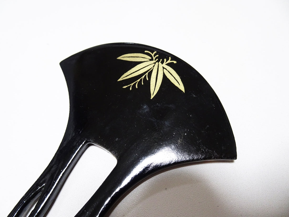 Japanese Vintage  Wooden Kanzashi Makie 15137