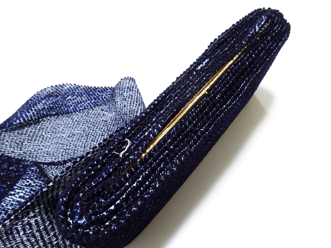 Japanese Vintage Cotton Bolt Arimatsu Narumi Shibori Indigo Dye 16013