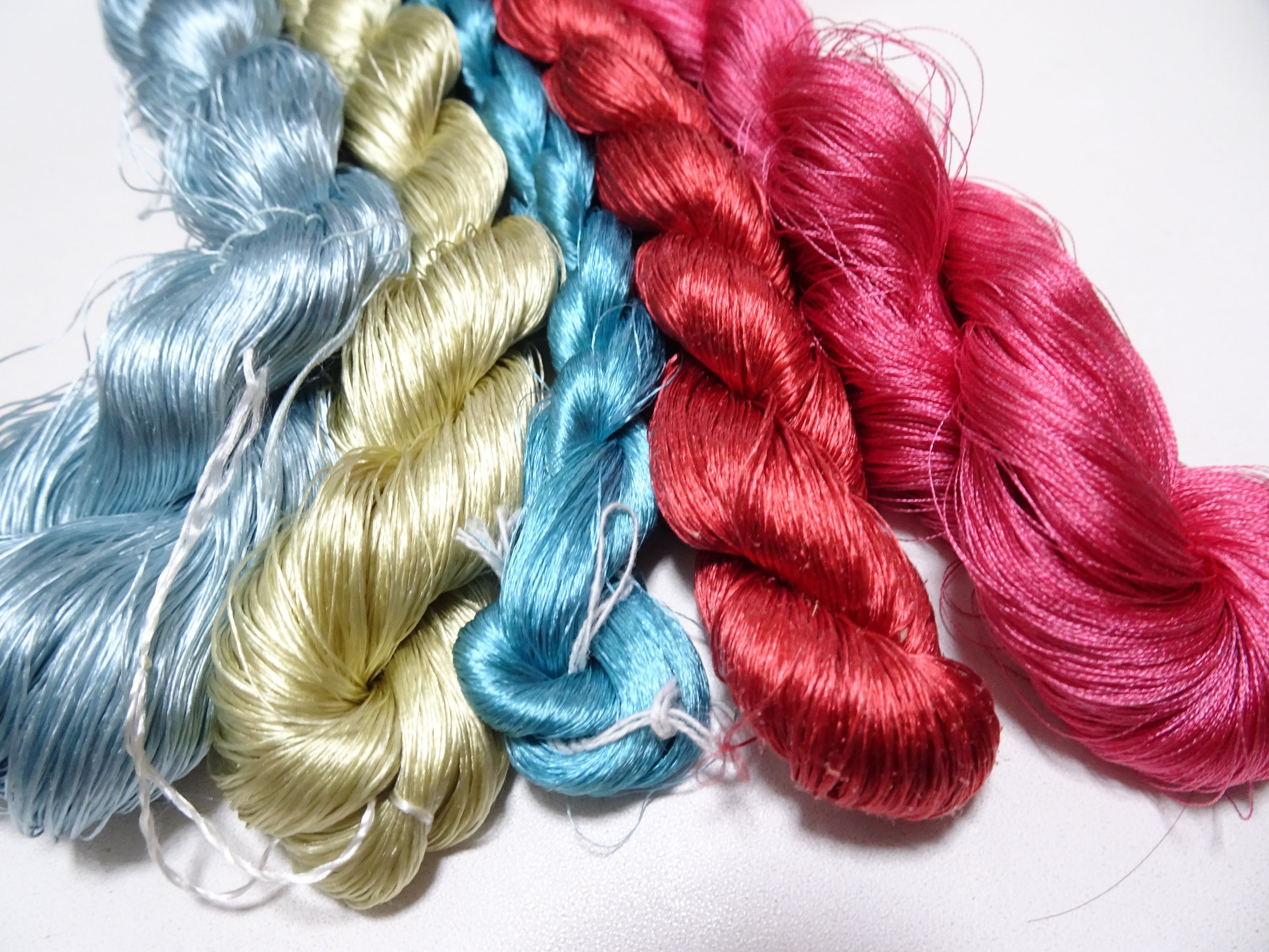 Japanese vintage silk thread 5sets embroidery 9031