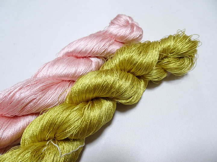 Japanese Vintage Twisted Silk Thread 2sets Embroidery 17371