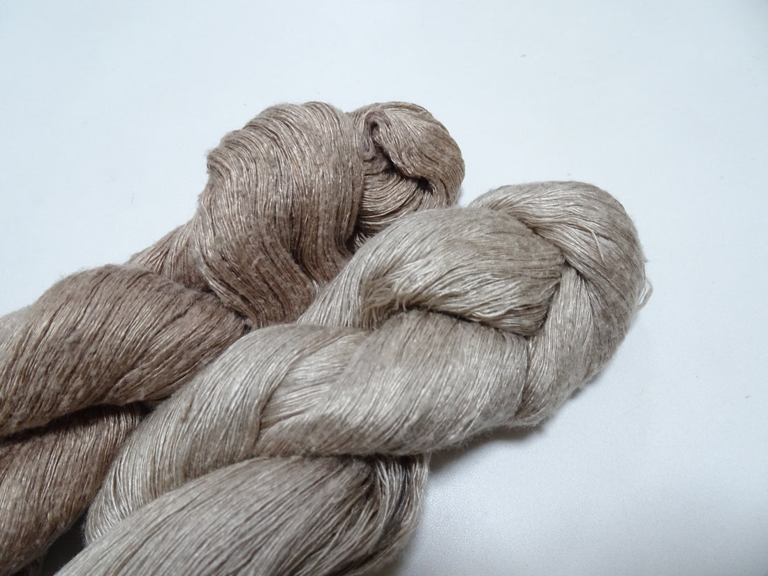 Japanese Vintage Mawata Tsumugi Fine Quality Silk Thread 2sets embroidery & Weave 17052