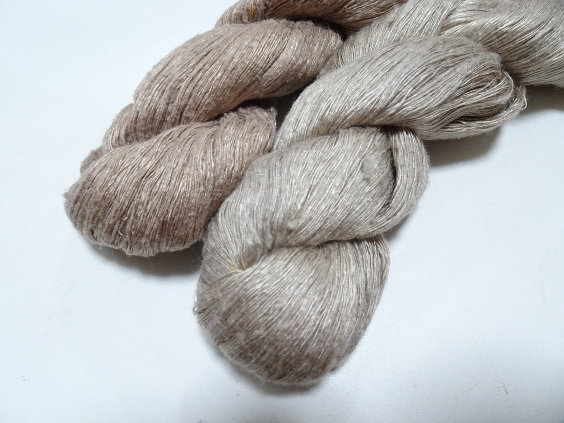 Japanese Vintage Mawata Tsumugi Fine Quality Silk Thread 2sets embroidery & Weave 17052