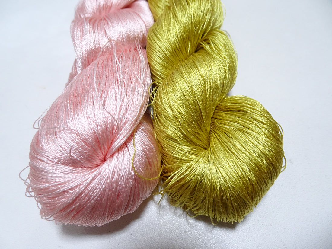 Japanese Vintage Twisted Silk Thread 2sets Embroidery 17371
