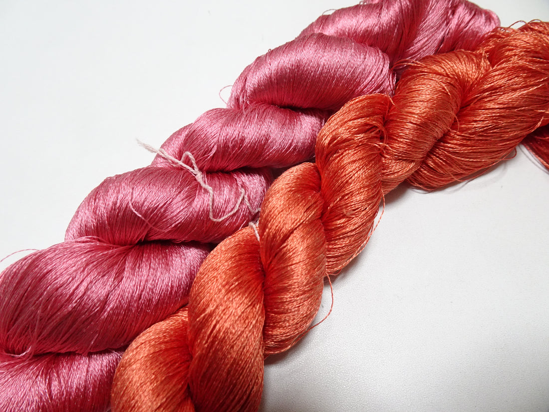 Japanese Vintage Twisted Silk Thread 2sets Embroidery 17228