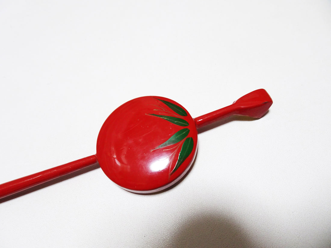Japanese Vintage  Wooden Kanzashi Makie 15138