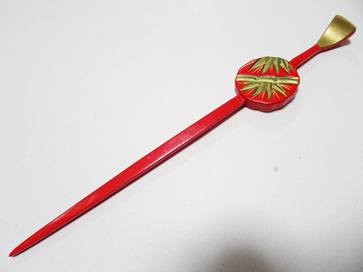 Japanese Vintage  Wooden Kanzashi Makie 15139