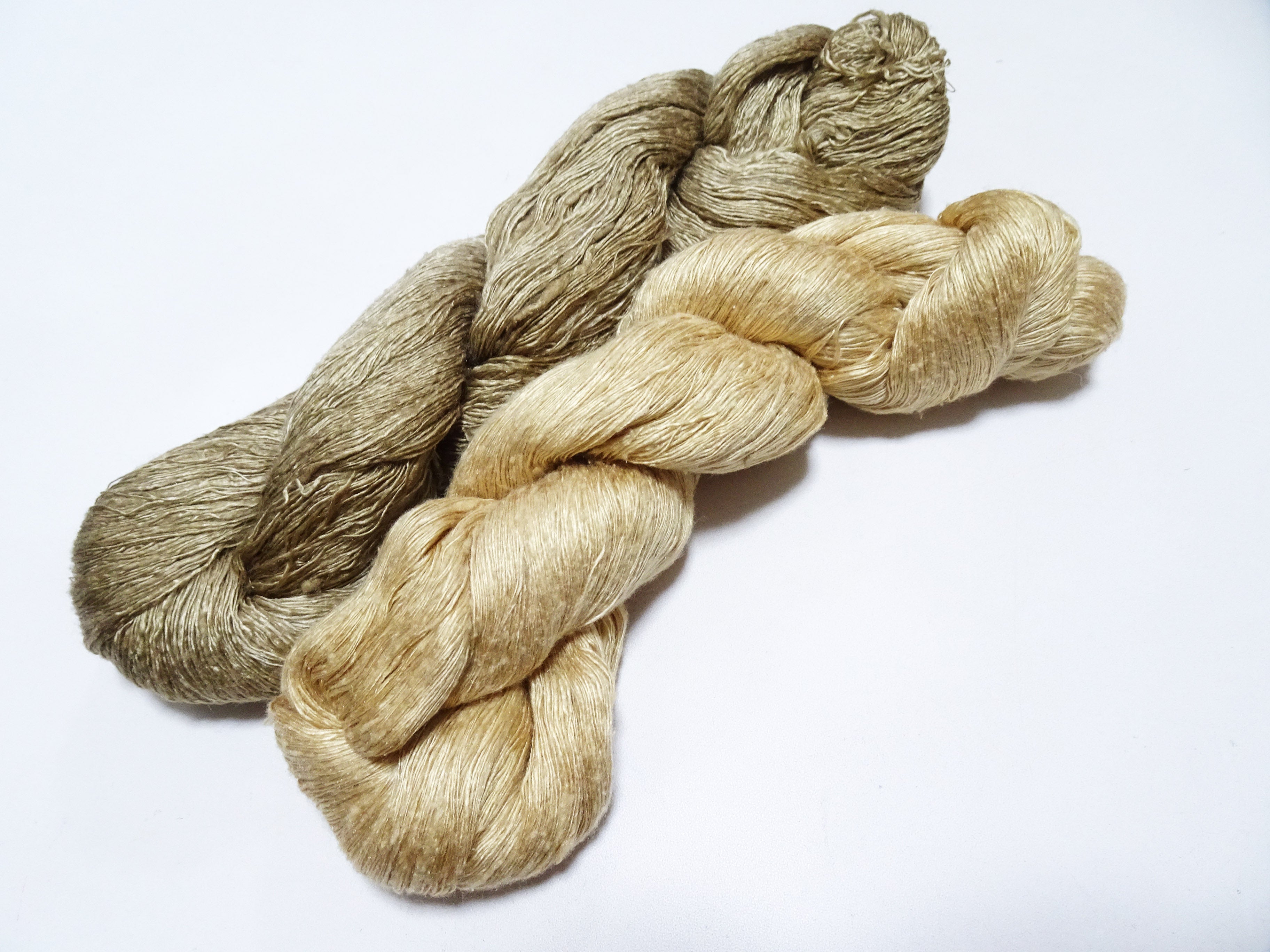 Japanese Vintage Mawata Tsumugi Fine Quality Silk Thread 2sets embroidery & Weave 17053