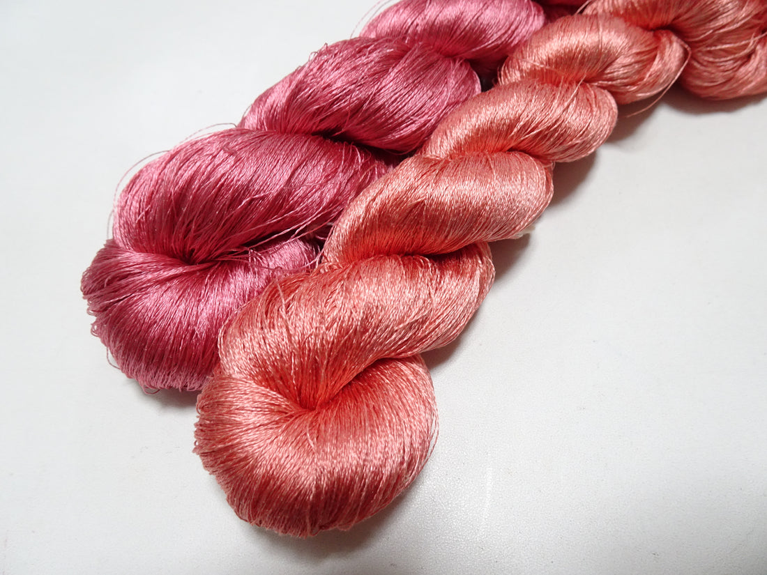 Japanese Vintage Twisted Silk Thread 2sets Embroidery 17372