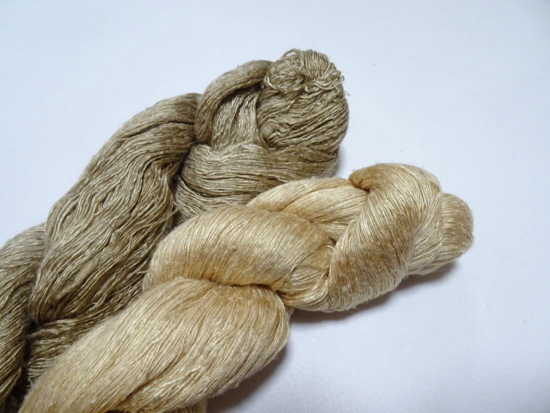 Japanese Vintage Mawata Tsumugi Fine Quality Silk Thread 2sets embroidery & Weave 17053