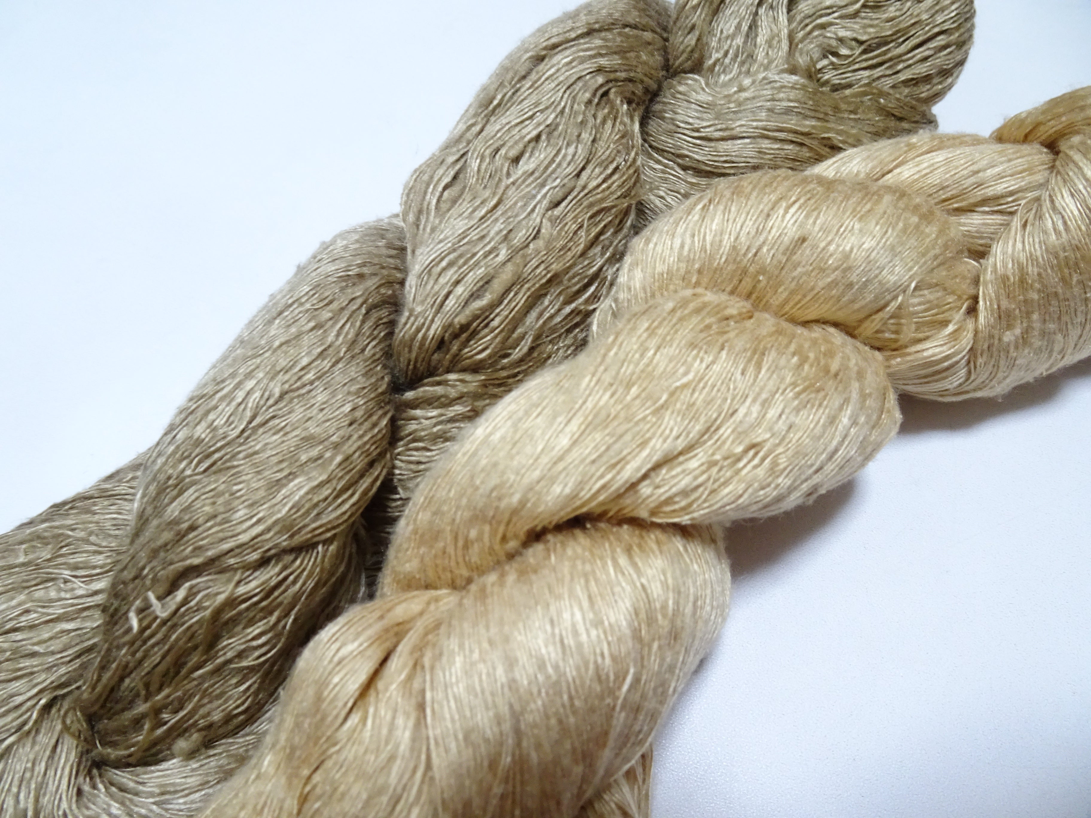 Japanese Vintage Mawata Tsumugi Fine Quality Silk Thread 2sets embroidery & Weave 17053