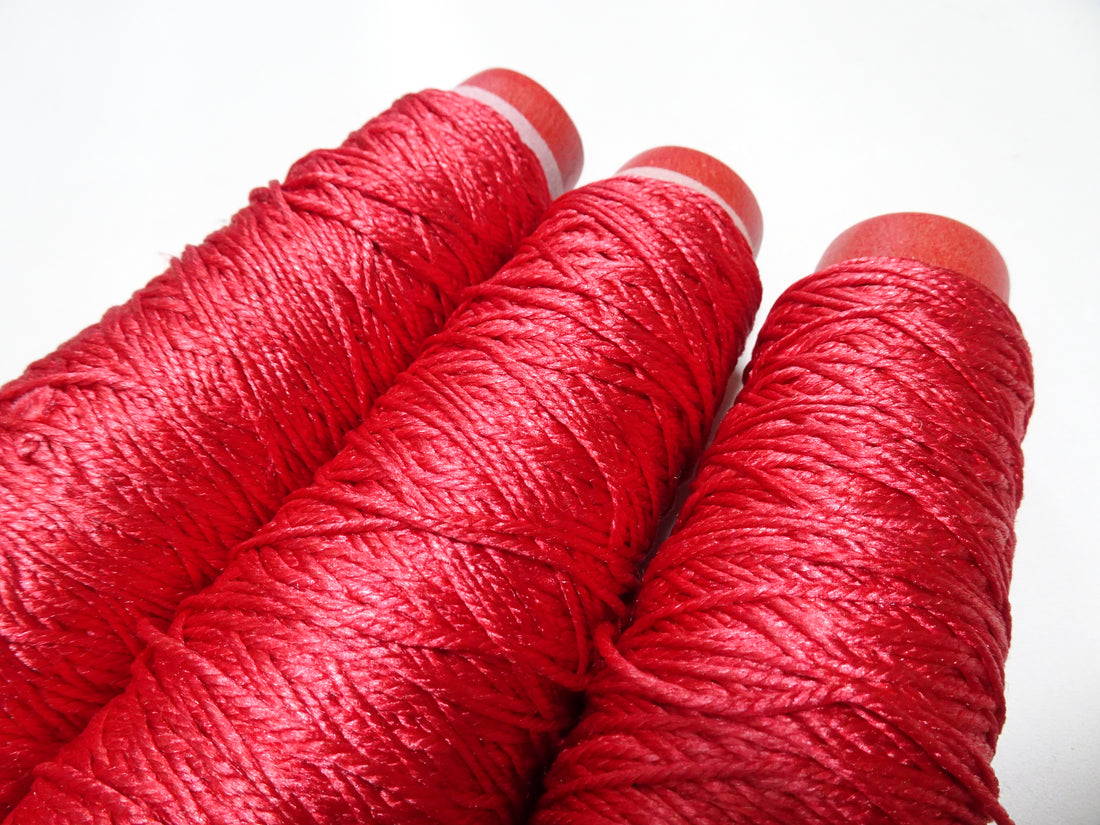 Japanese Tanaka Gen Silk – One-of-a-Kind Hand-Dyed Artistic Silk Thread, Rare Japanese Artisan Yarn, Limited Stock 19212