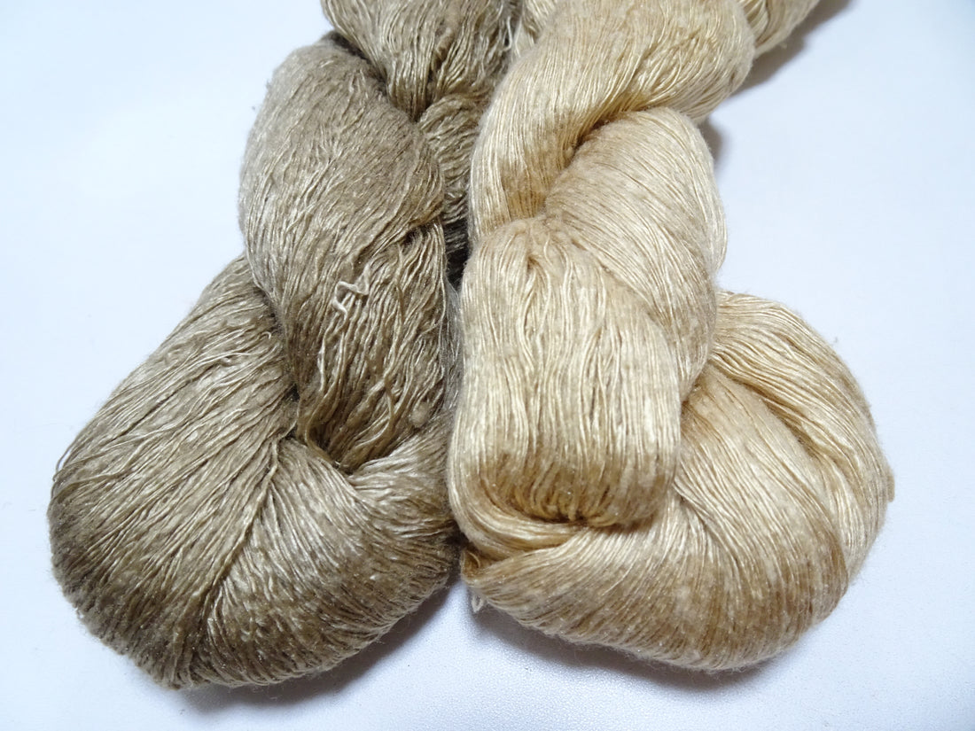 Japanese Vintage Mawata Tsumugi Fine Quality Silk Thread 2sets embroidery & Weave 17053