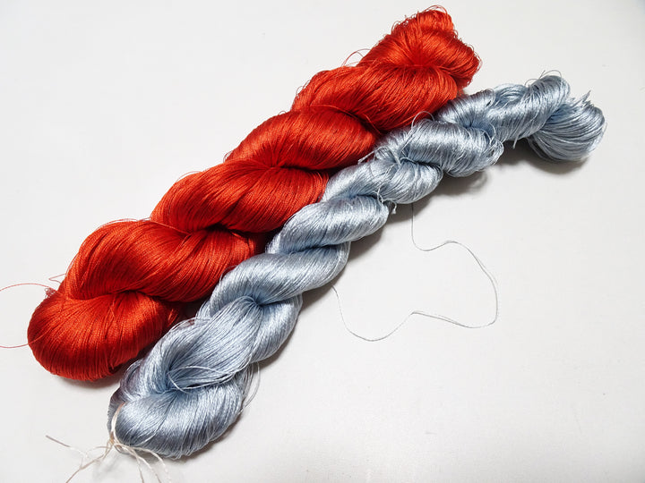 Japanese Vintage Twisted Silk Thread 2sets Embroidery 17230