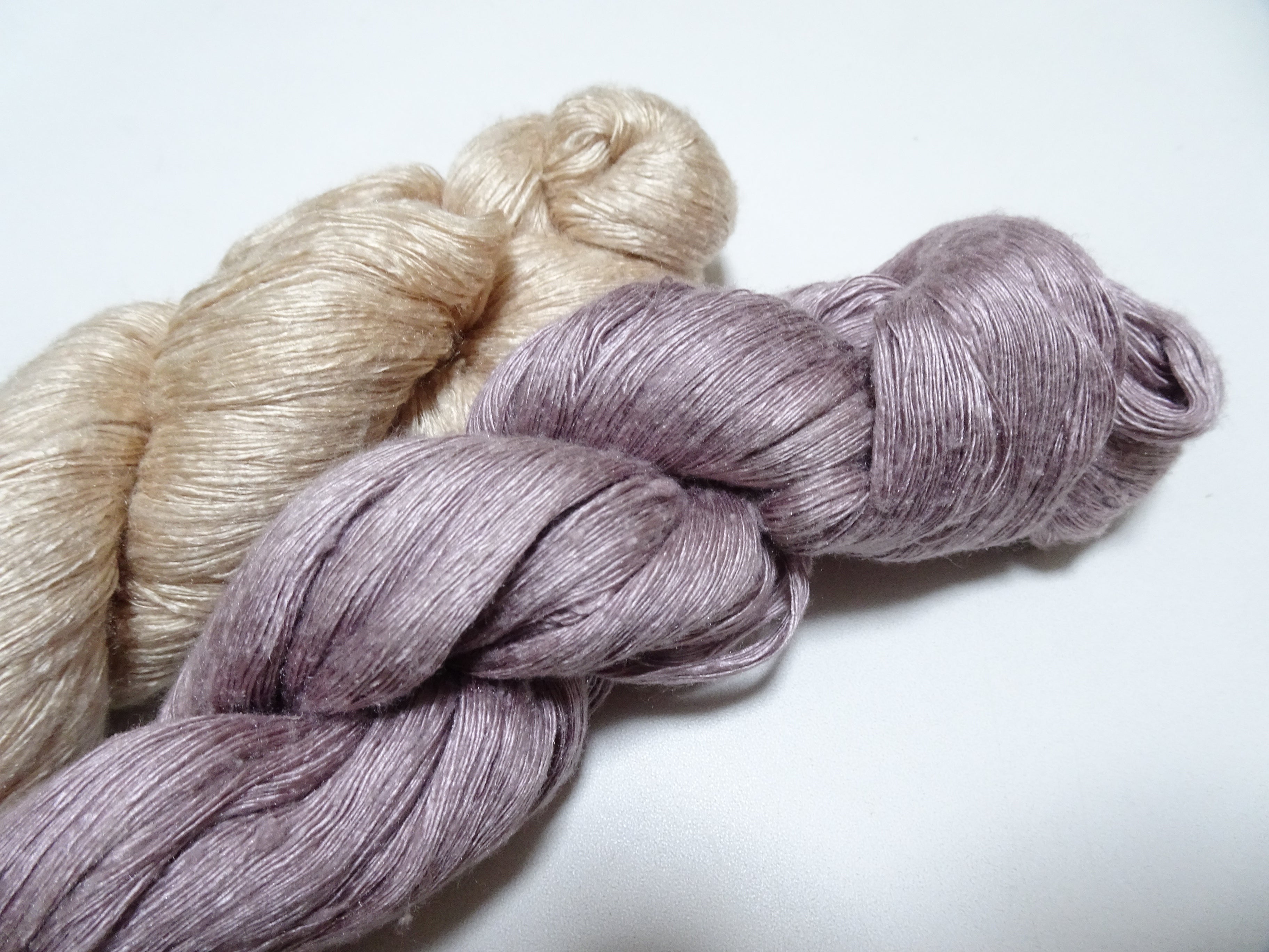 Japanese Vintage Mawata Tsumugi Fine Quality Silk Thread 2sets embroidery & Weave 17054