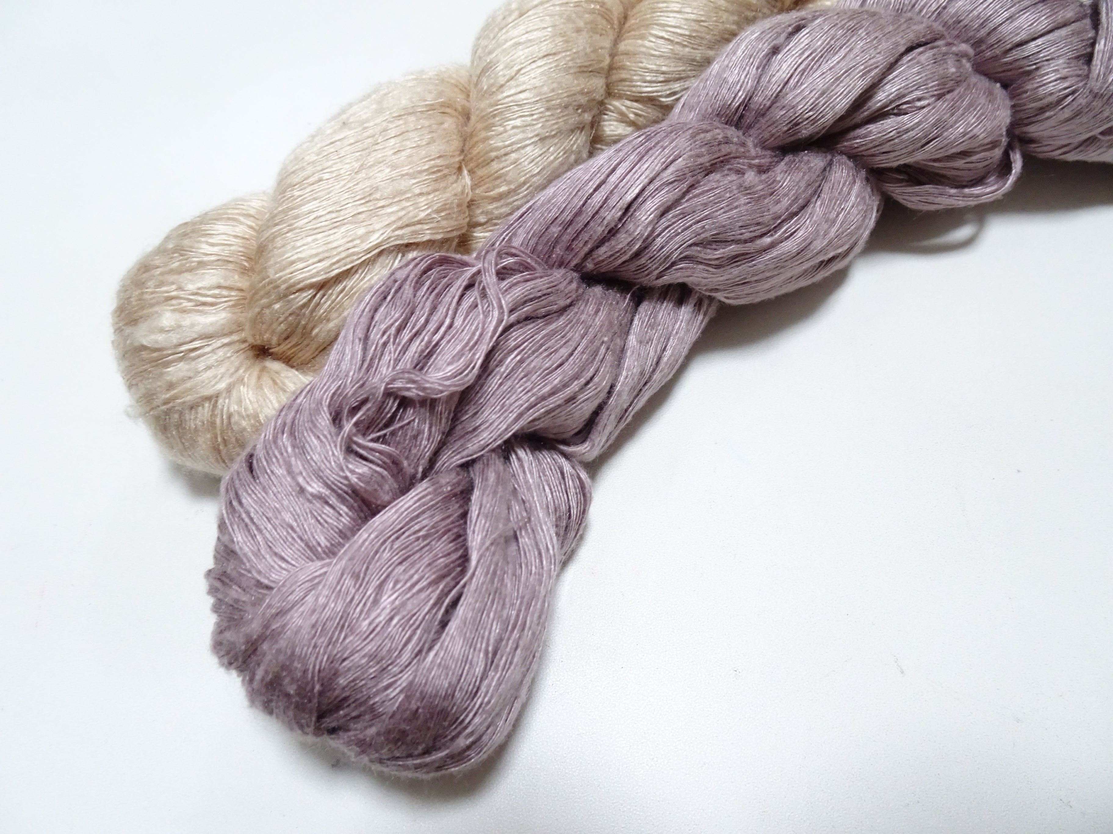 Japanese Vintage Mawata Tsumugi Fine Quality Silk Thread 2sets embroidery & Weave 17054