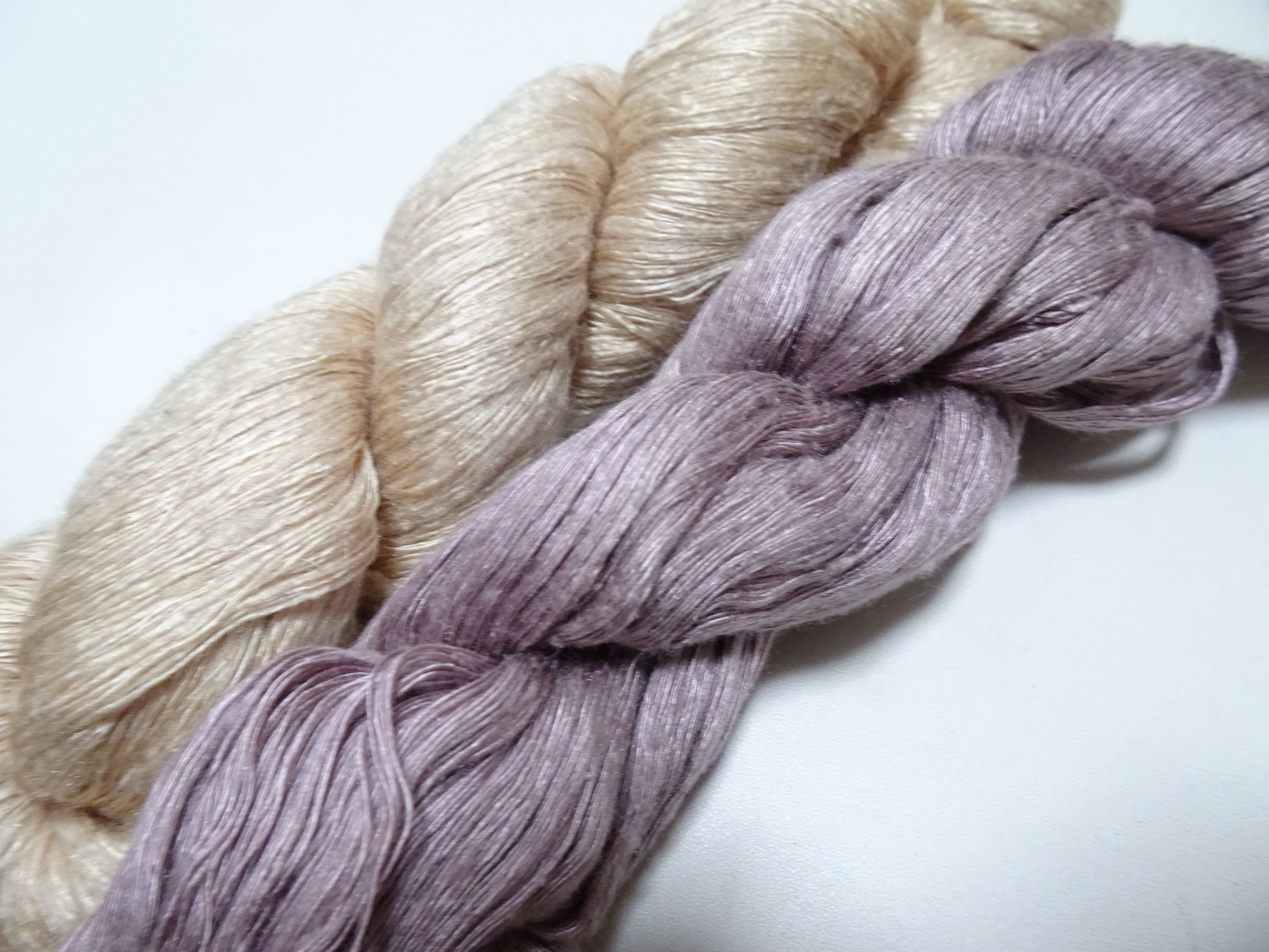 Japanese Vintage Mawata Tsumugi Fine Quality Silk Thread 2sets embroidery & Weave 17054