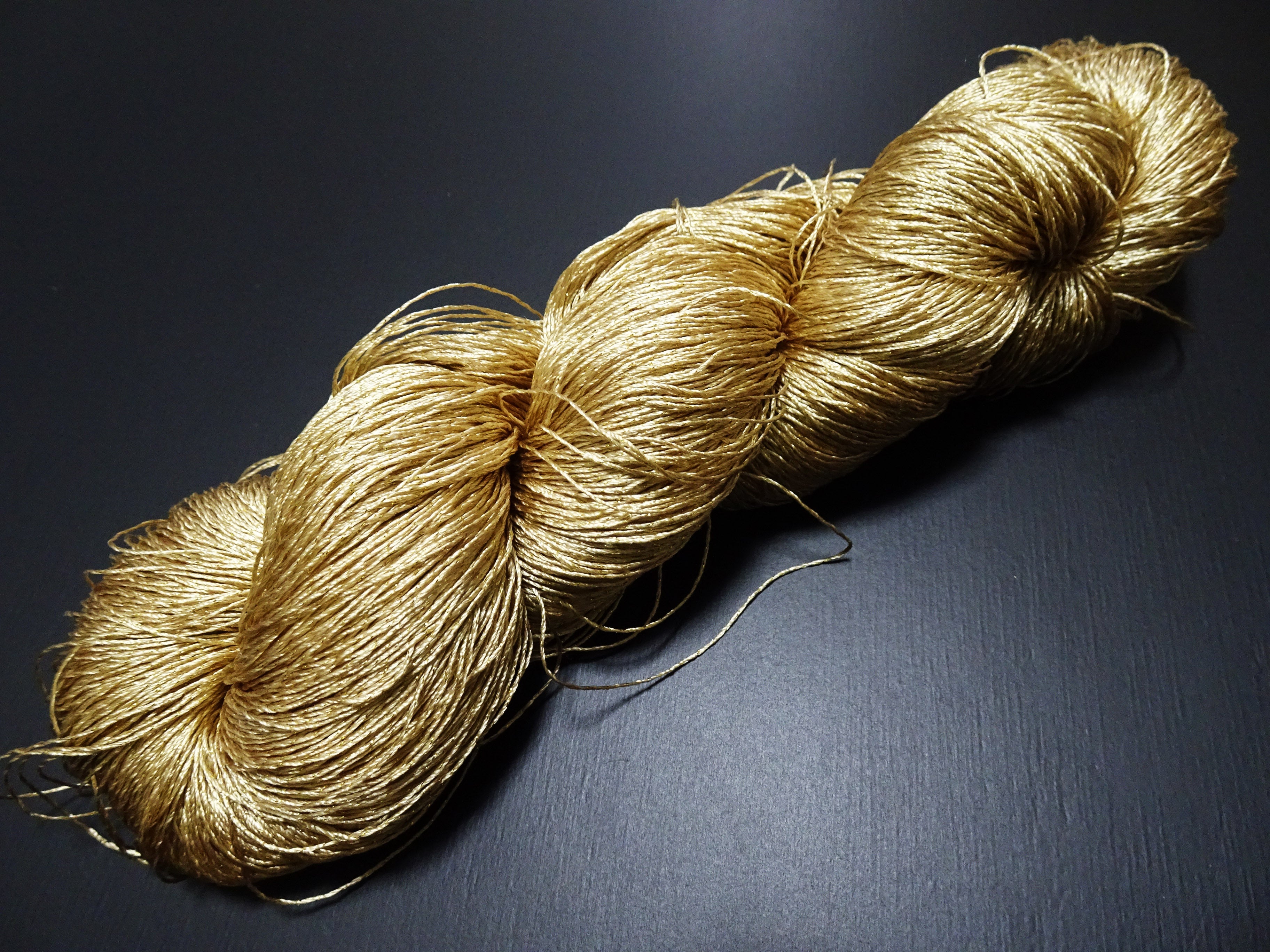 Japanese Vintage High Class Rare Silk Thread Mixture of Gold embroidery 17845