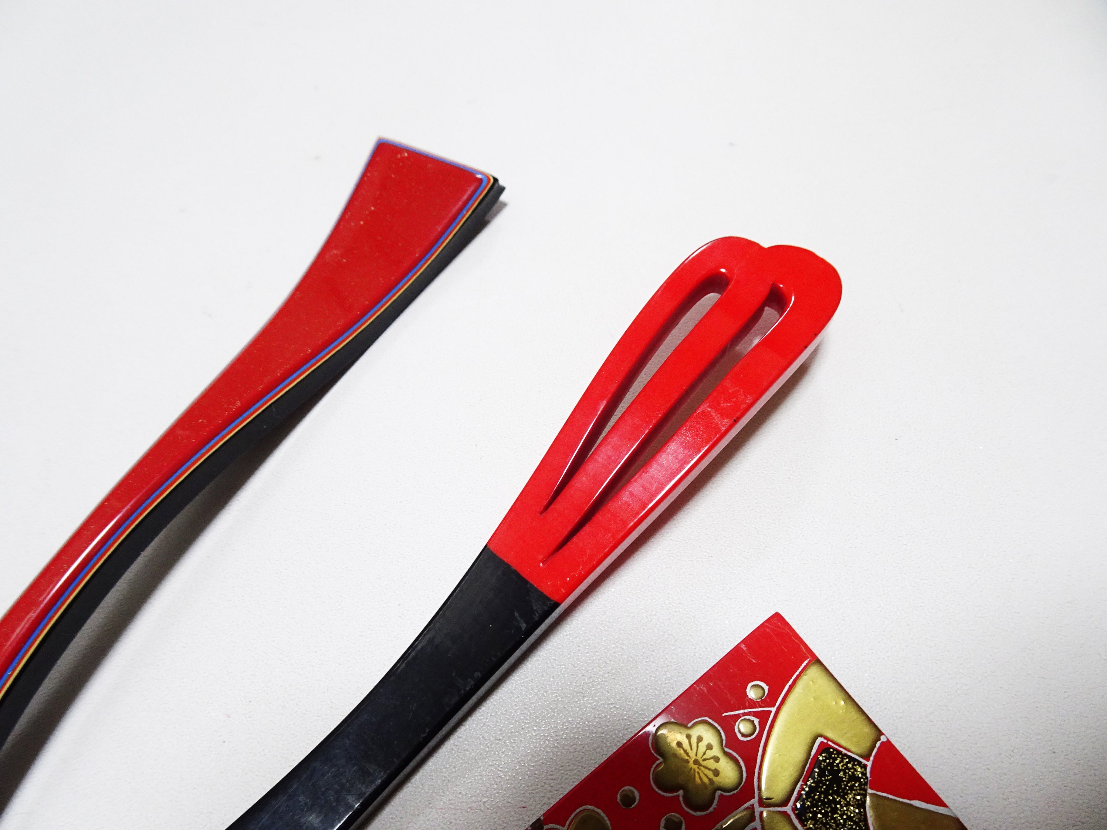 Japanese Vintage  Resin Kanzashi sets Makie 15141