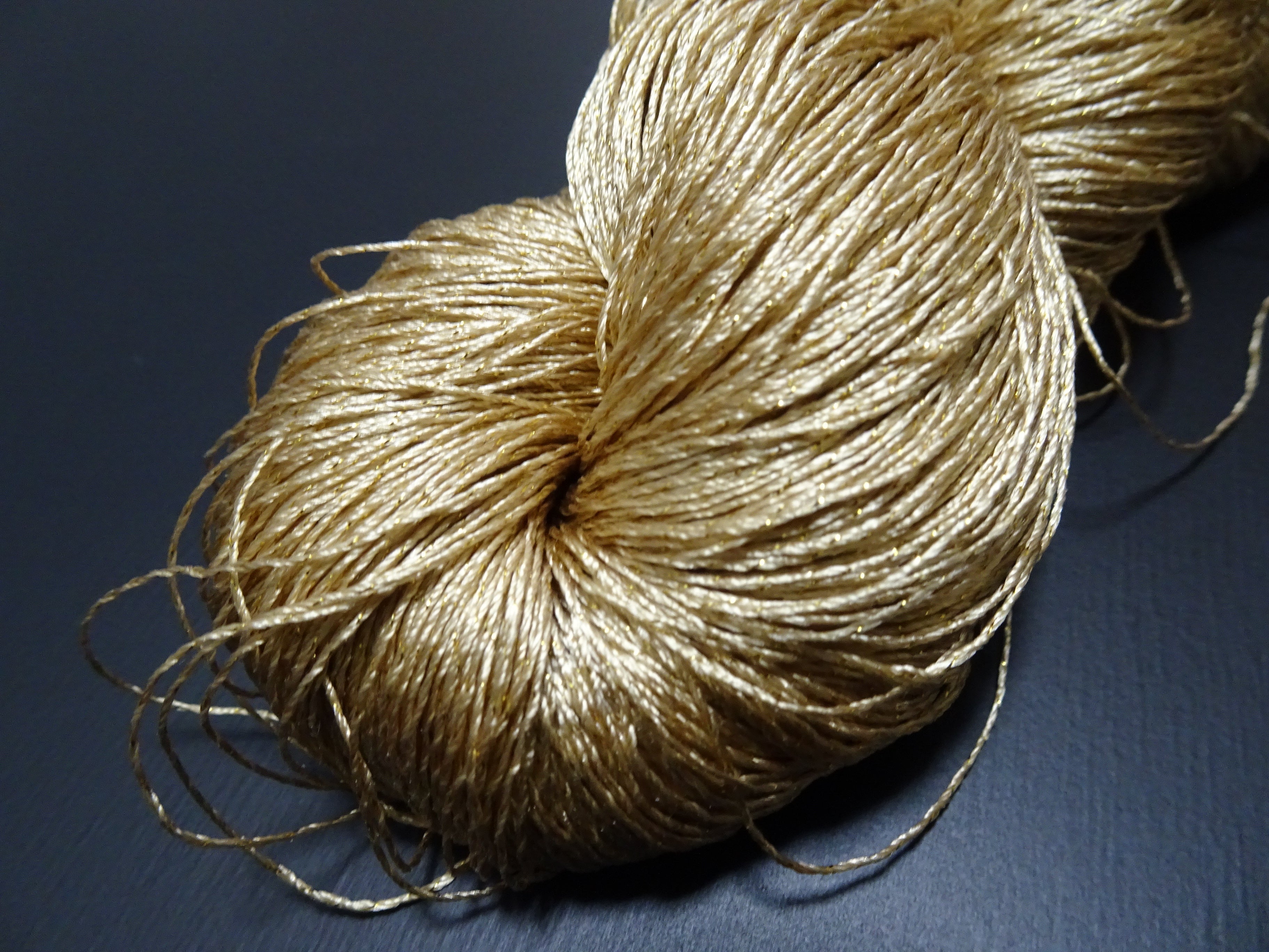 Japanese Vintage High Class Rare Silk Thread Mixture of Gold embroidery 17845