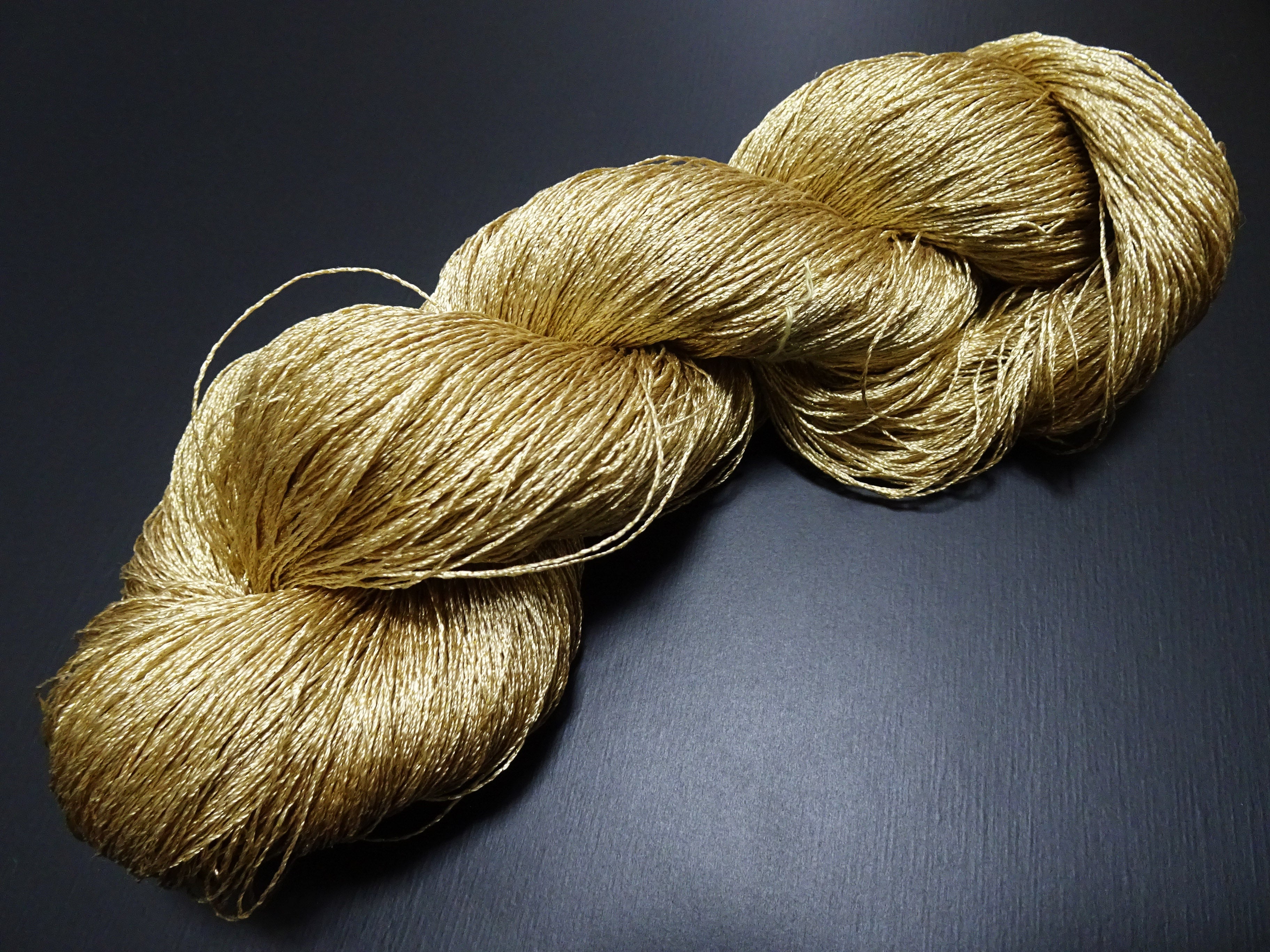 Japanese Vintage High Class Rare Silk Thread Mixture of Gold embroidery 17846