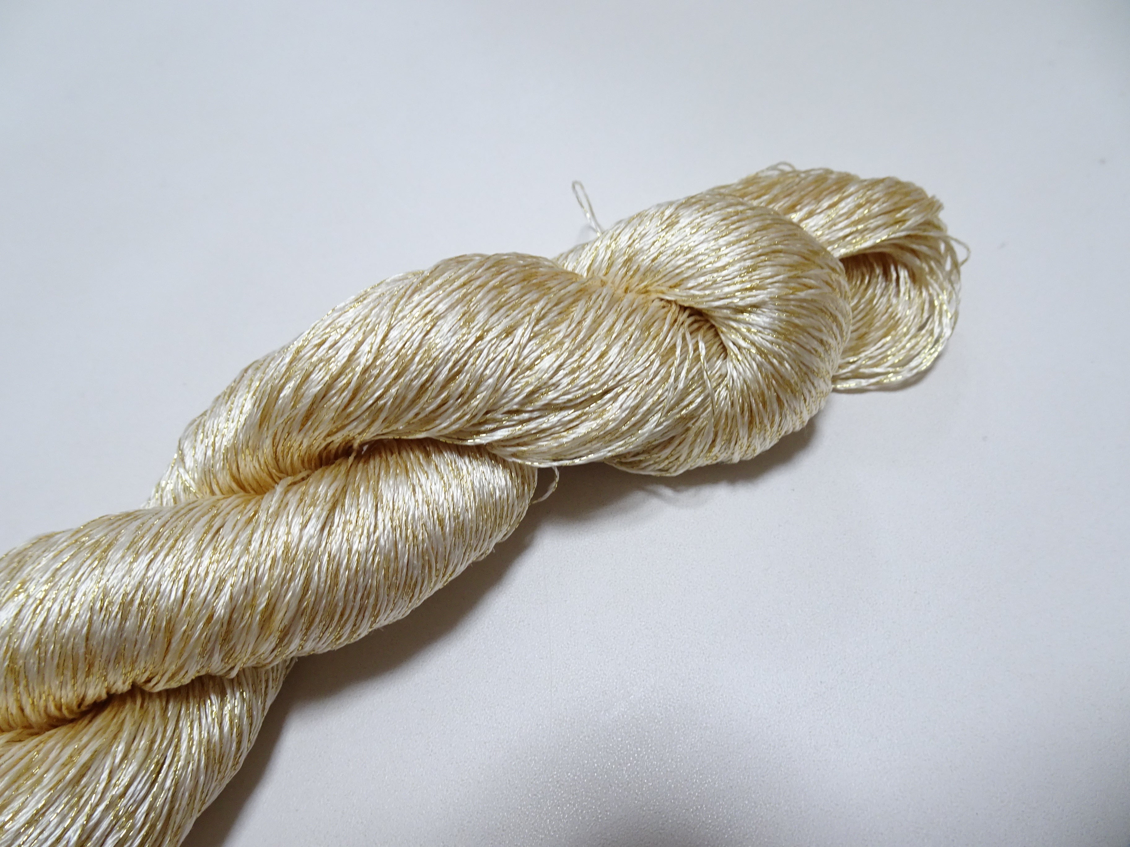 Japanese Vintage High Class Rare Silk Thread Mixture of Gold embroidery 14639