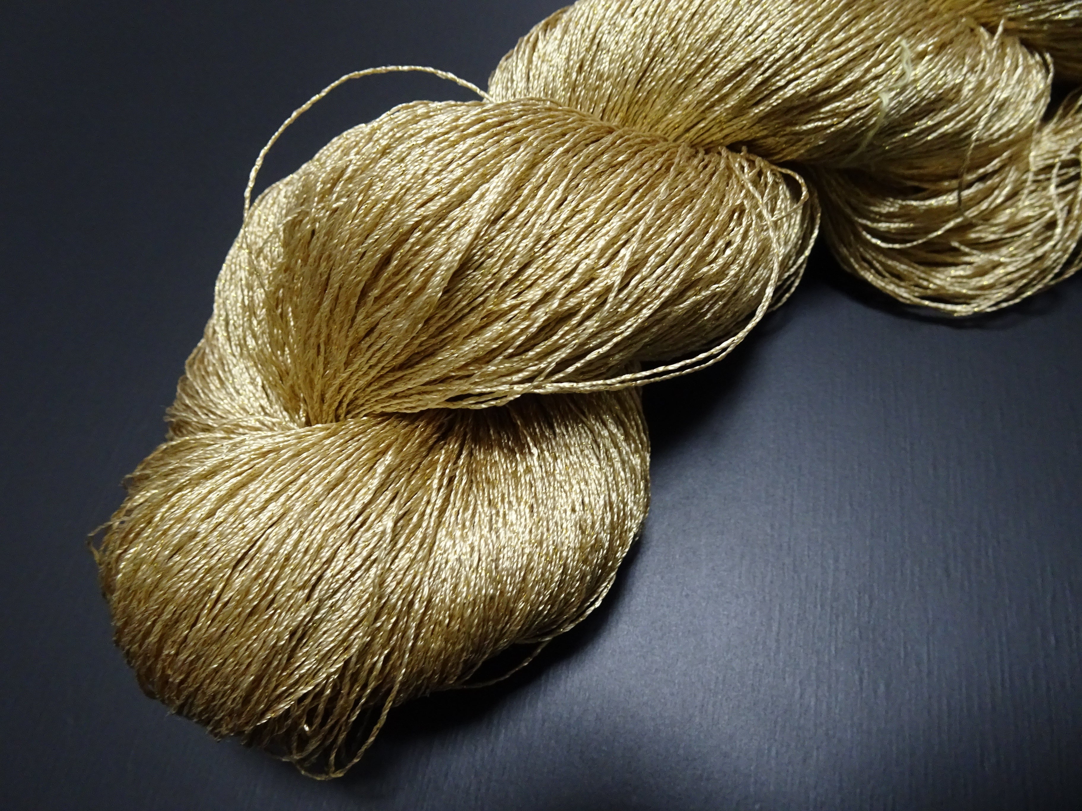Japanese Vintage High Class Rare Silk Thread Mixture of Gold embroidery 17846