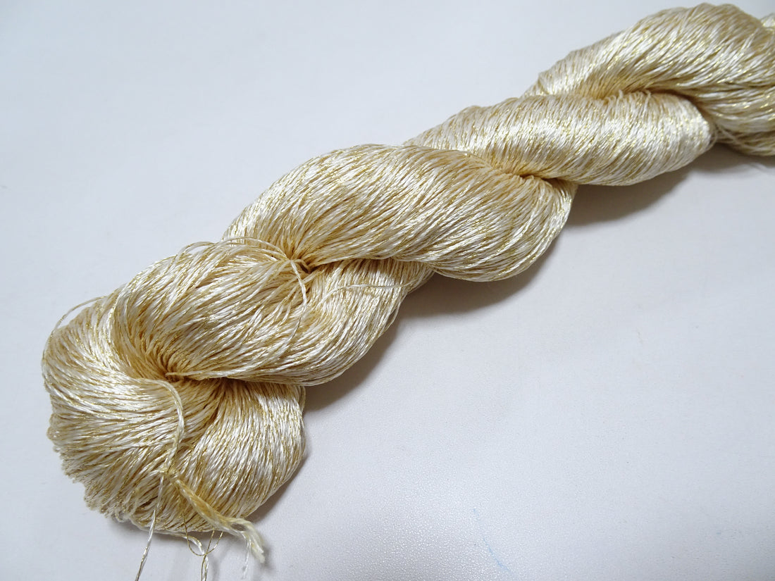 Japanese Vintage High Class Rare Silk Thread Mixture of Gold embroidery 14639