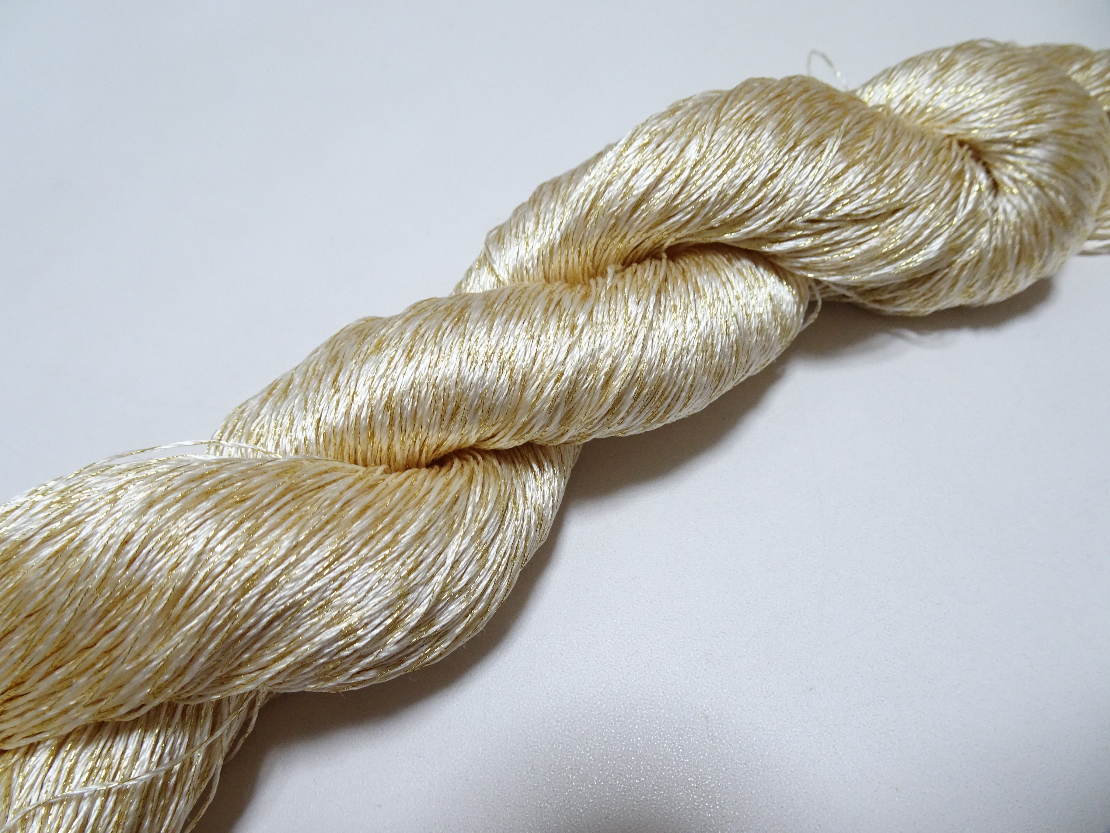 Japanese Vintage High Class Rare Silk Thread Mixture of Gold embroidery 14639