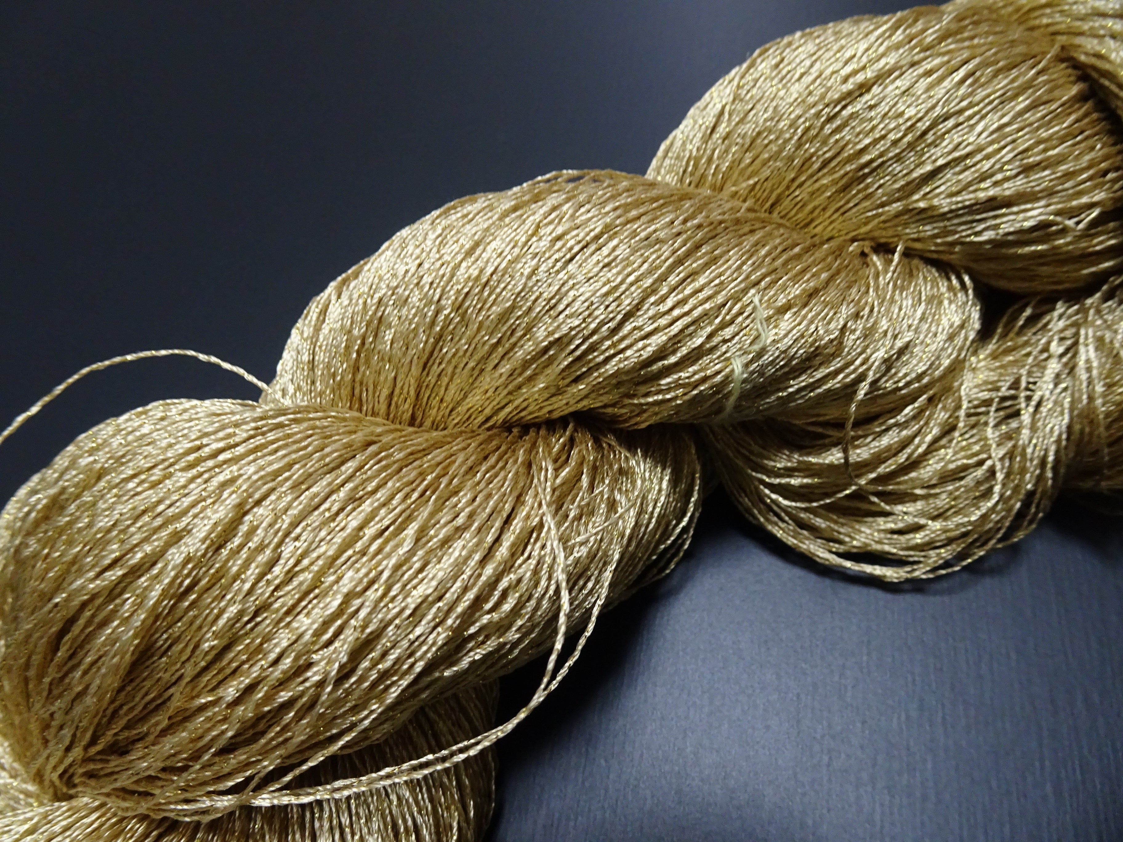 Japanese Vintage High Class Rare Silk Thread Mixture of Gold embroidery 17846