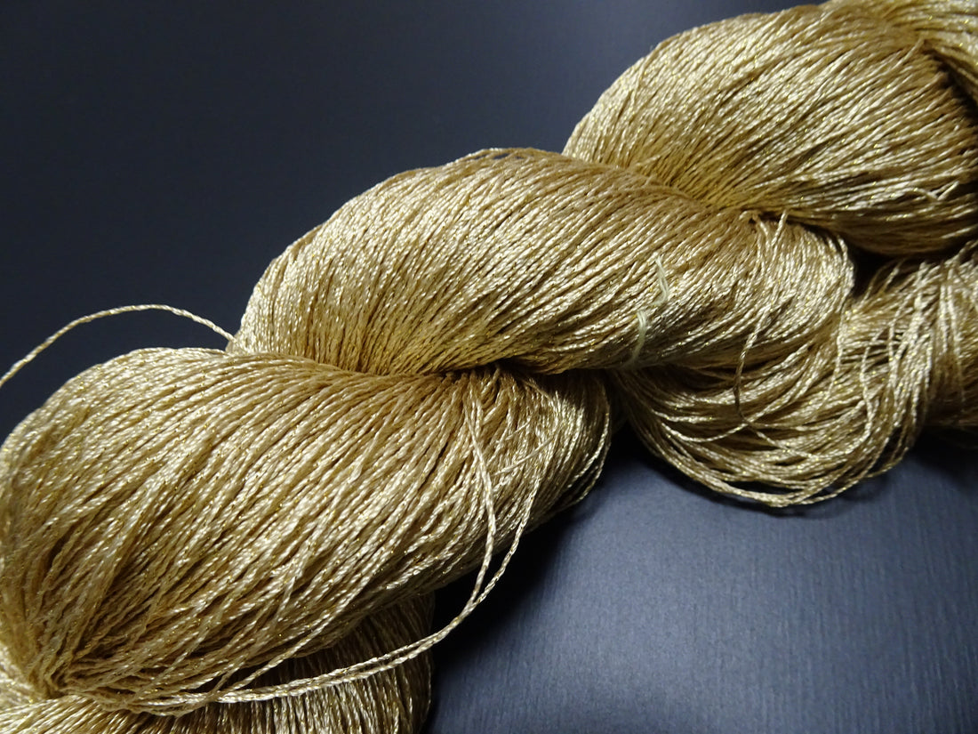 Japanese Vintage High Class Rare Silk Thread Mixture of Gold embroidery 17846