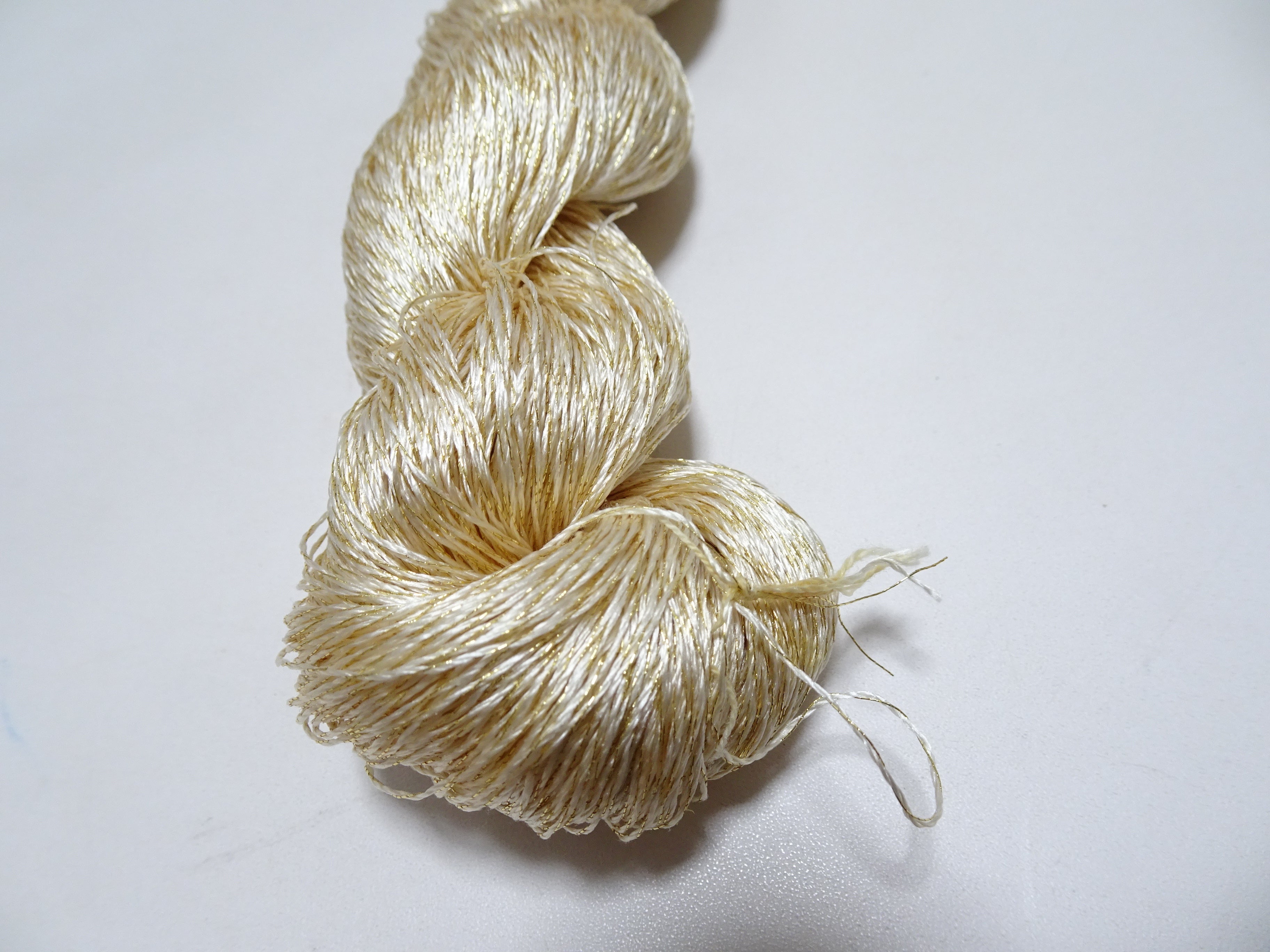 Japanese Vintage High Class Rare Silk Thread Mixture of Gold embroidery 14639