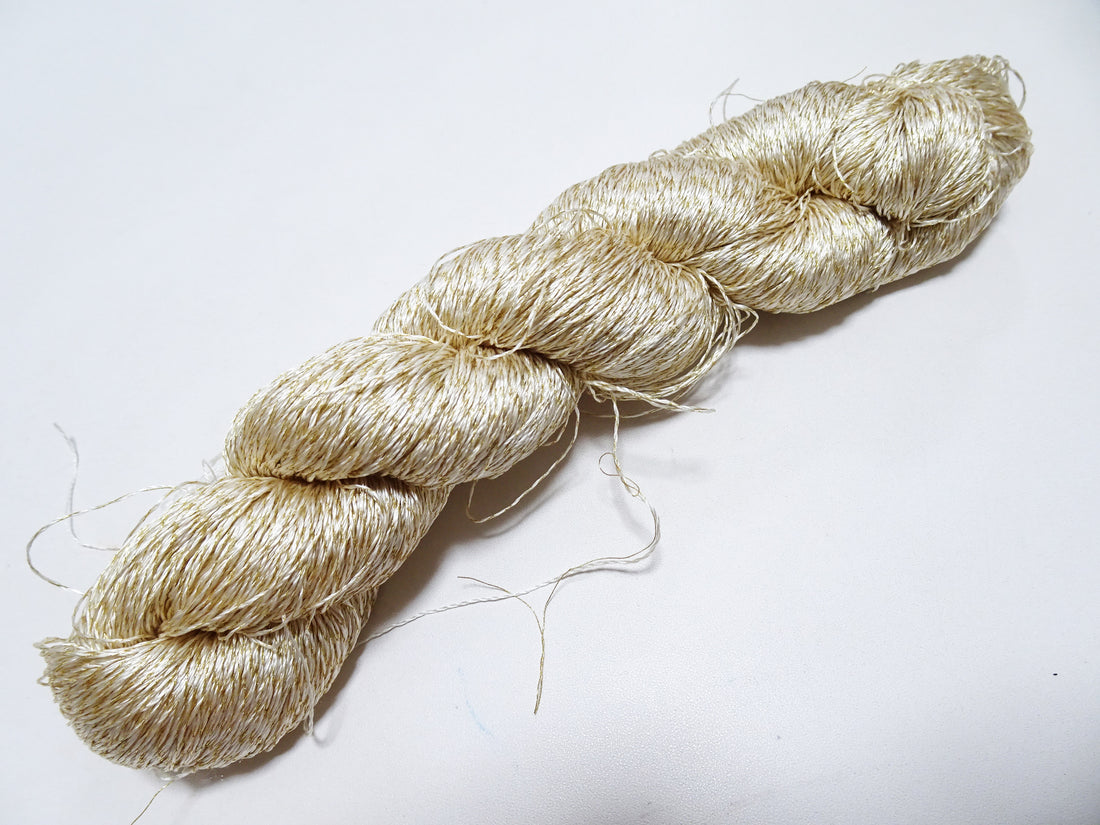 Japanese Vintage High Class Rare Silk Thread Mixture of Gold embroidery 14640