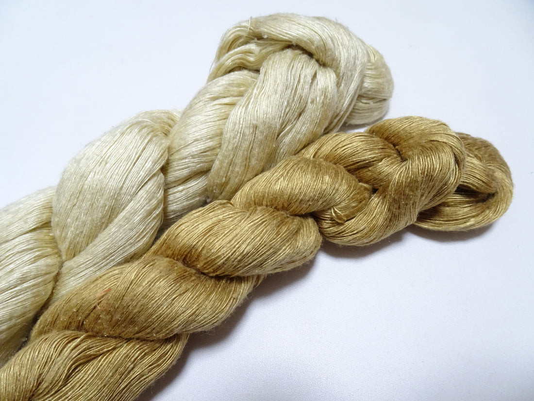 Japanese Vintage Mawata Tsumugi Fine Quality Silk Thread 2sets embroidery & Weave 17057