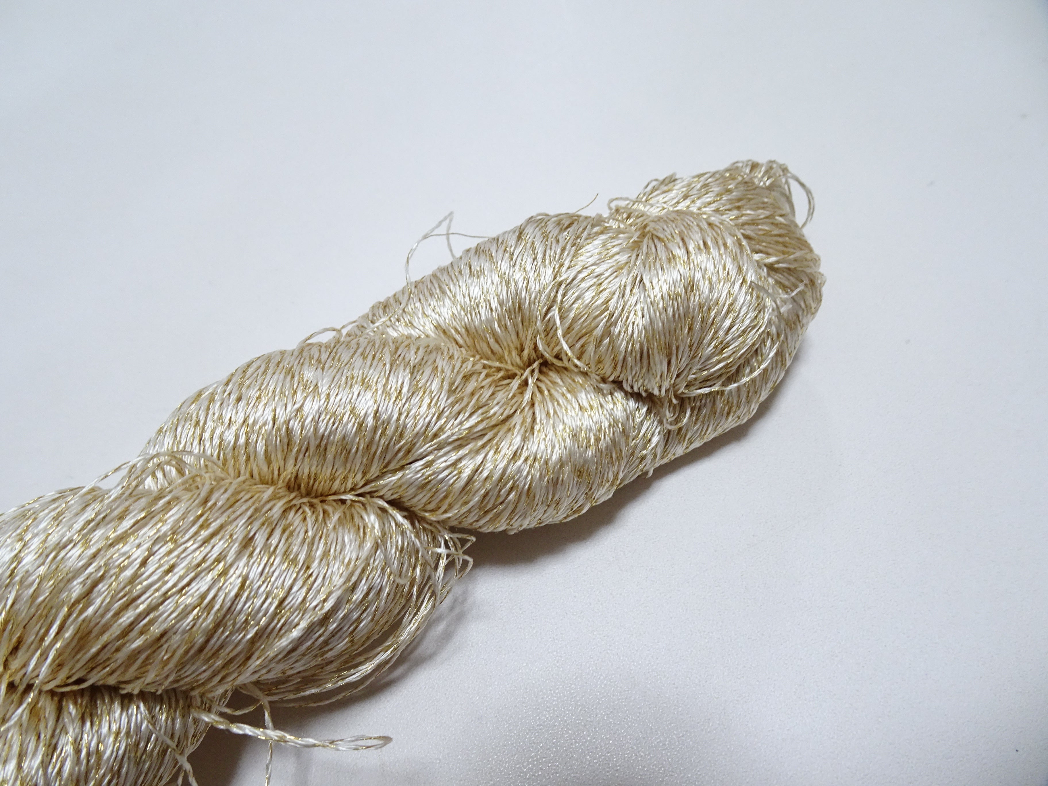 Japanese Vintage High Class Rare Silk Thread Mixture of Gold embroidery 14640