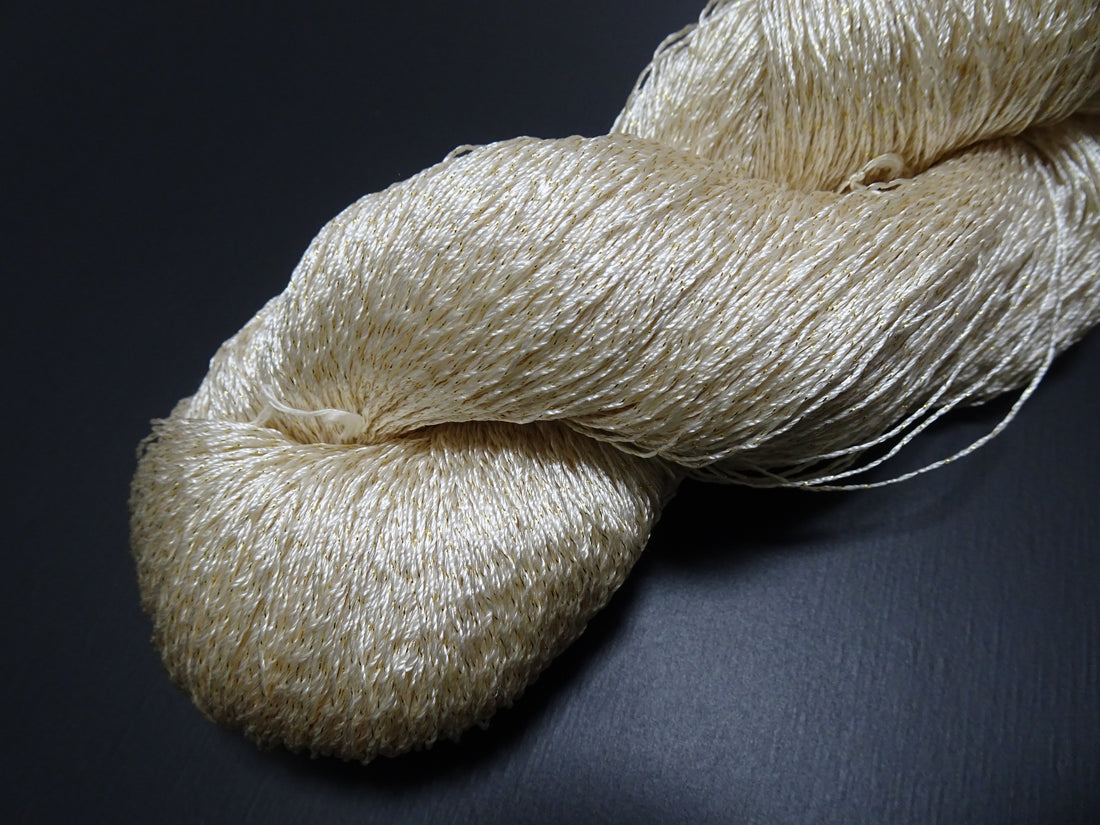 Japanese Vintage High Class Rare Silk Thread Mixture of Gold embroidery 17847