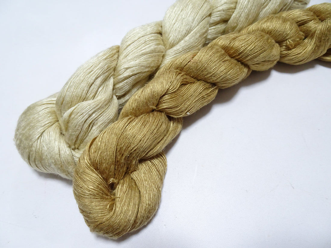Japanese Vintage Mawata Tsumugi Fine Quality Silk Thread 2sets embroidery & Weave 17057