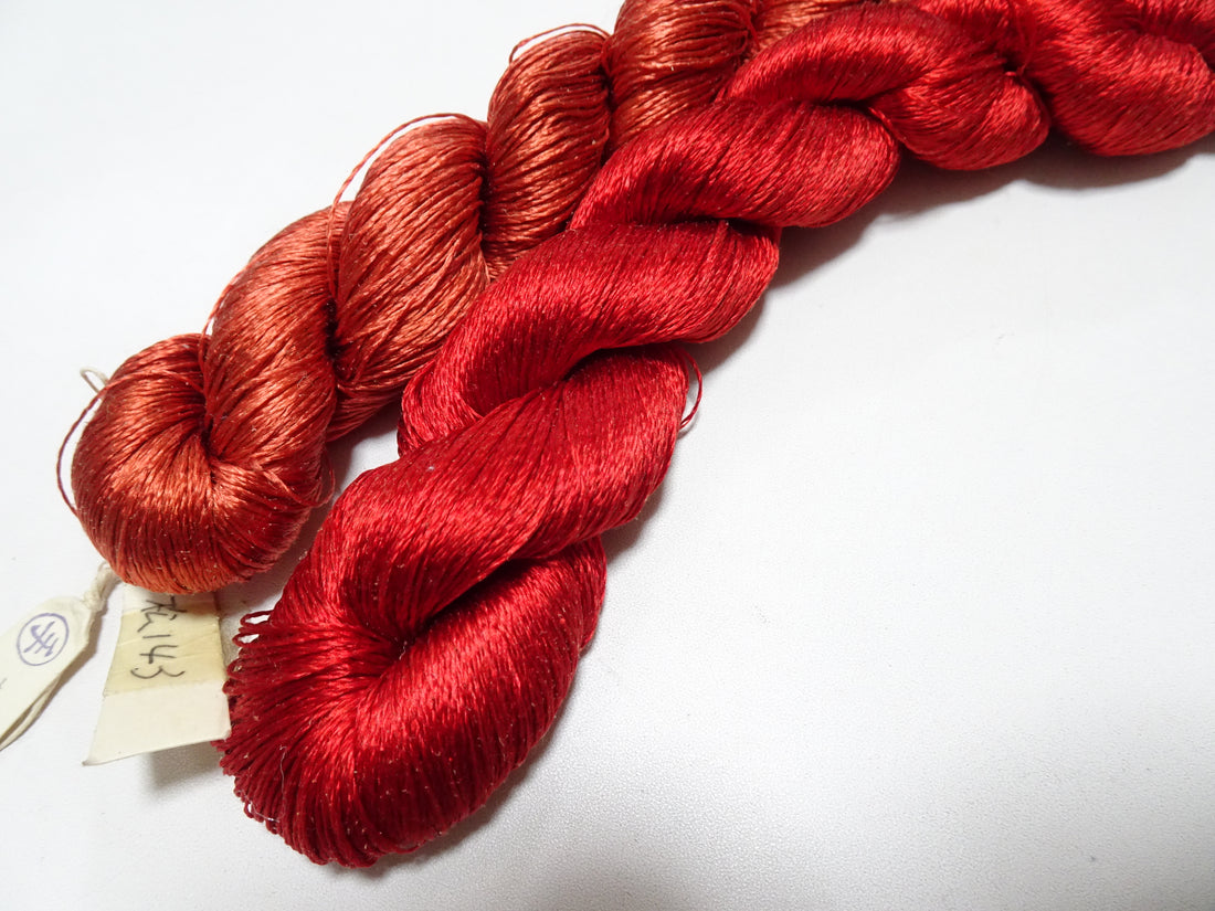 Japanese Vintage Twisted Silk Thread 2sets Embroidery 18414
