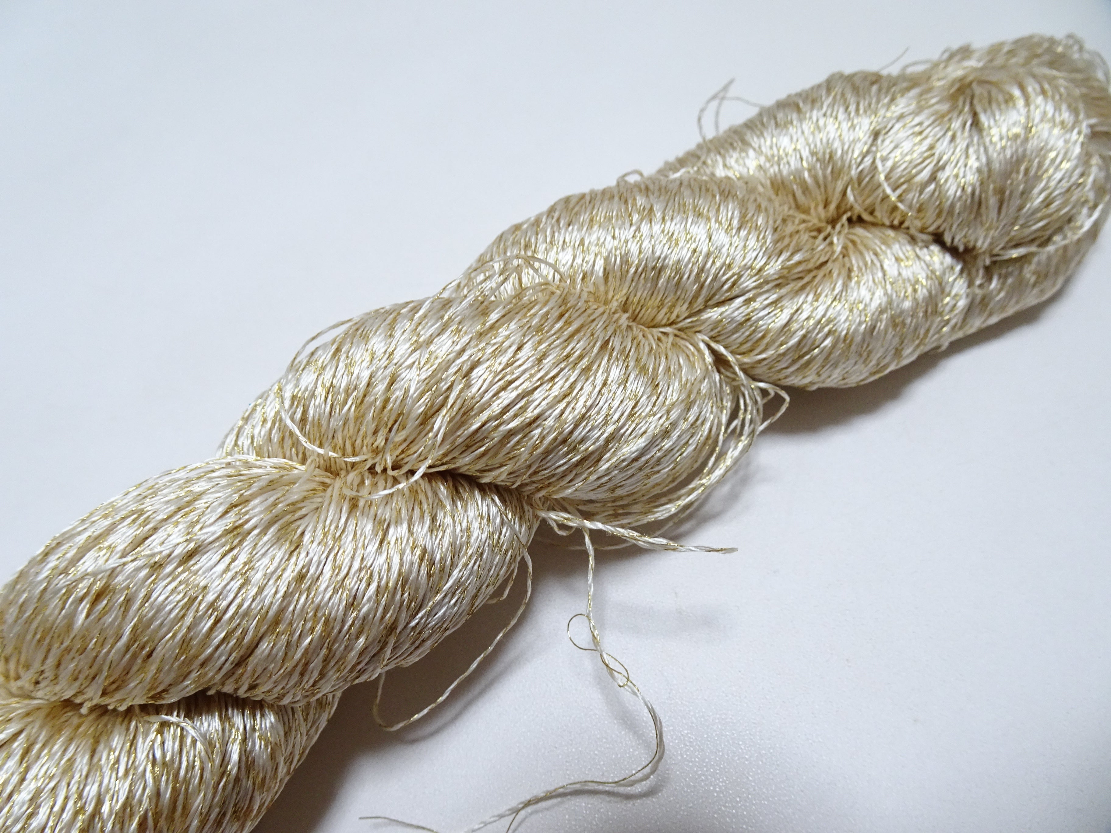 Japanese Vintage High Class Rare Silk Thread Mixture of Gold embroidery 14640