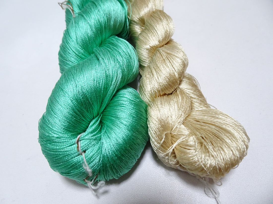 Japanese Vintage Twisted Silk Thread 2sets Embroidery 17376