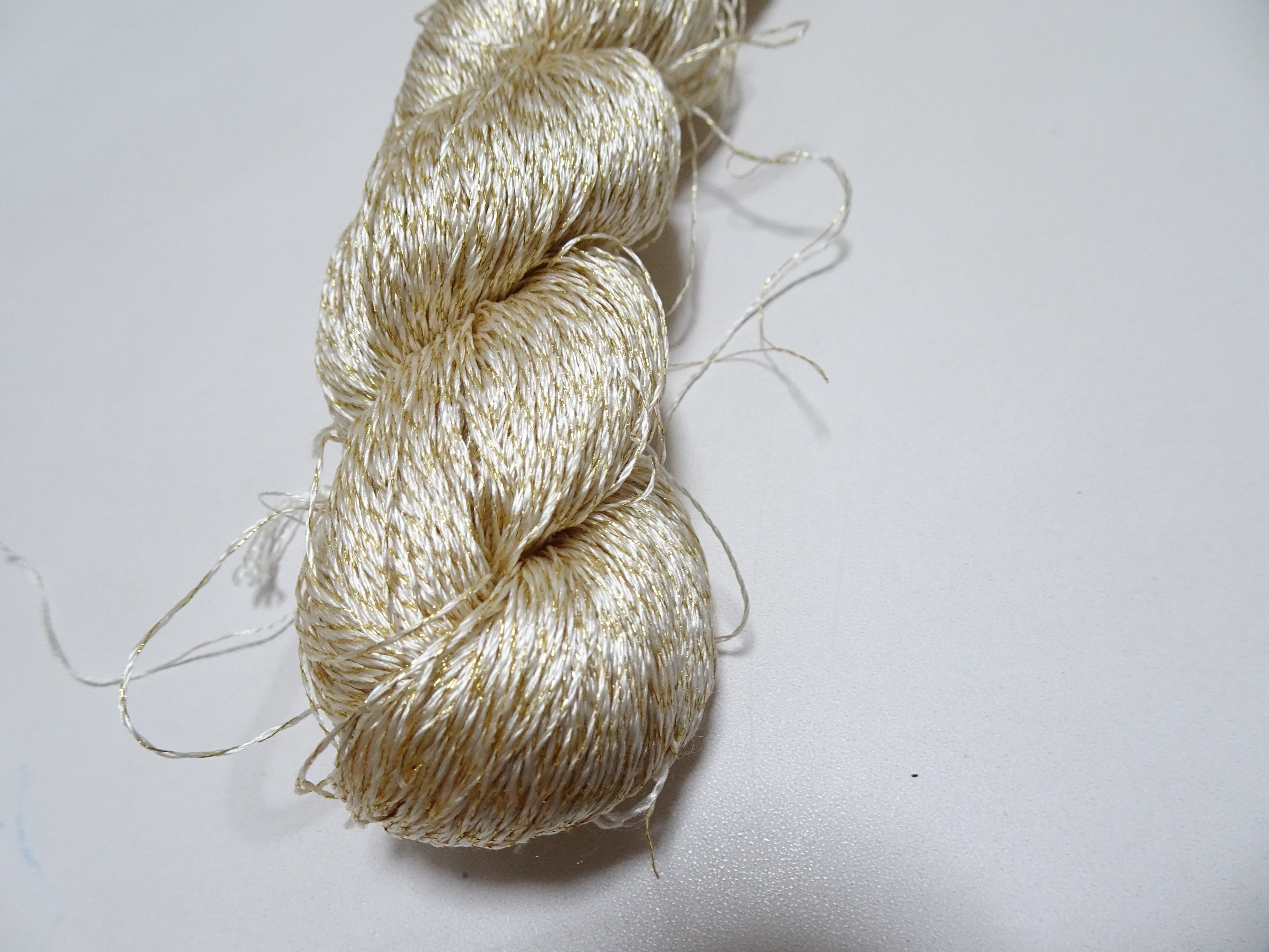 Japanese Vintage High Class Rare Silk Thread Mixture of Gold embroidery 14640