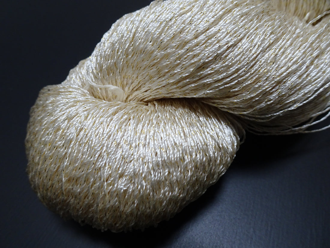 Japanese Vintage High Class Rare Silk Thread Mixture of Gold embroidery 17847