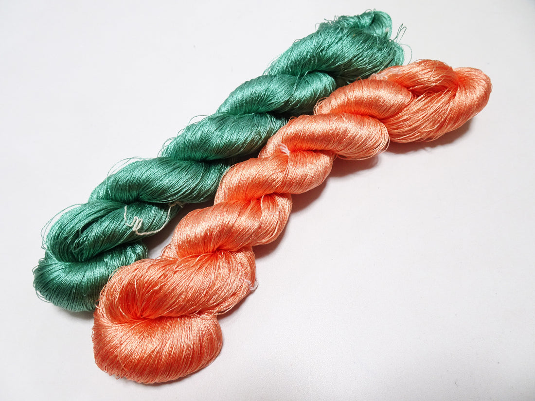 Japanese Vintage Twisted Silk Thread 2sets Embroidery 17377